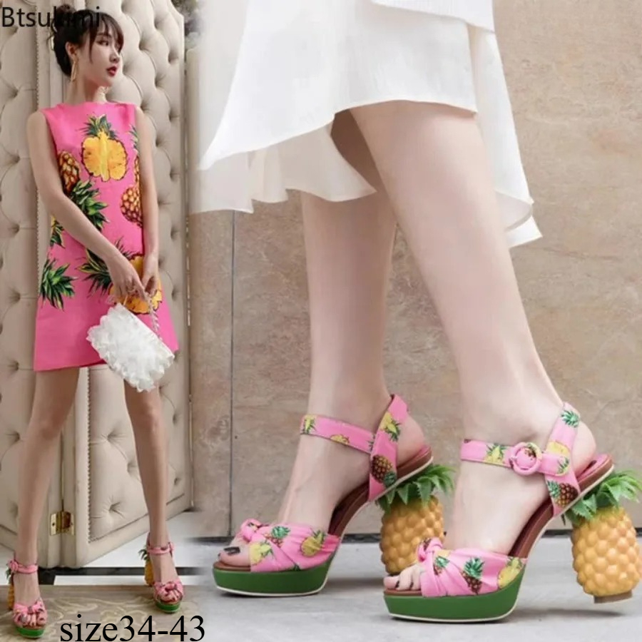 Women'S Shoes Peep Toe - Sandales tendance et amusantes pour femmes