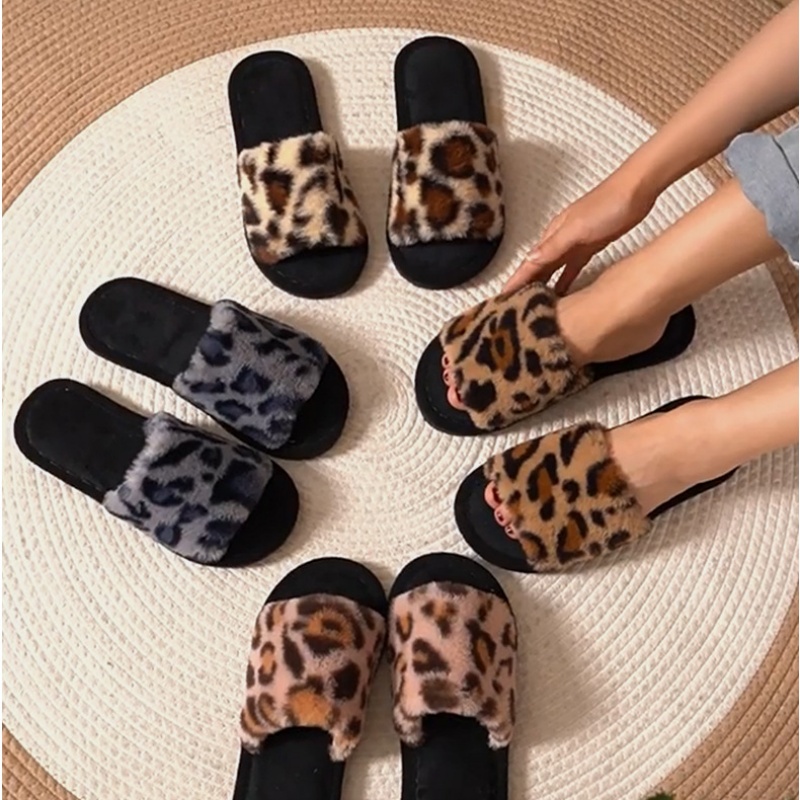 Women'S Shoes For Fall - 2025 hiver chaud moelleux fourrure léopard