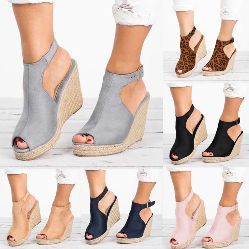 Sandales à Talons pour Femme,  - Espadrille Wedge Shoes avis et prix