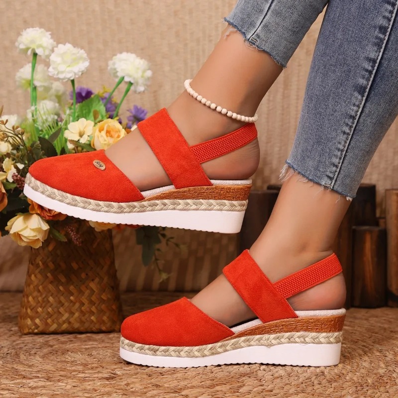 Sandales compensées fermées po - Espadrille Wedge Shoes avis et prix