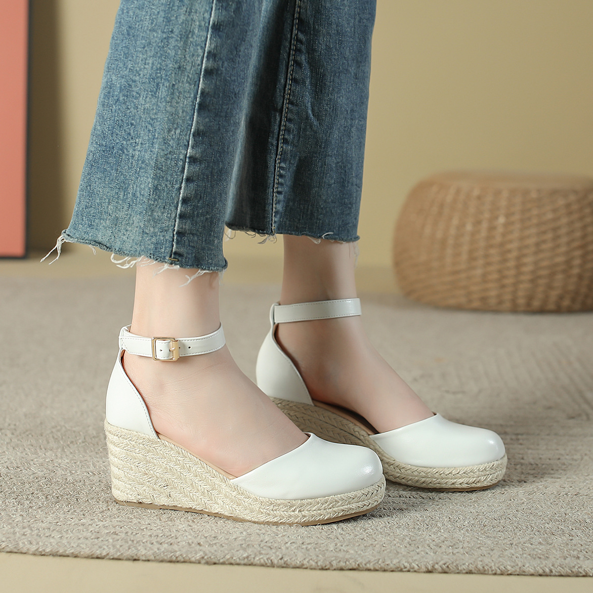 Sandales compensées espadrille - Espadrille Wedge Shoes avis et prix