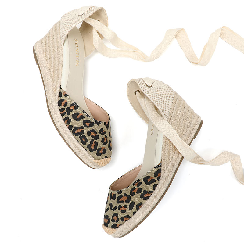 Sandales compensées pour femme - Espadrille Wedge Shoes avis et prix